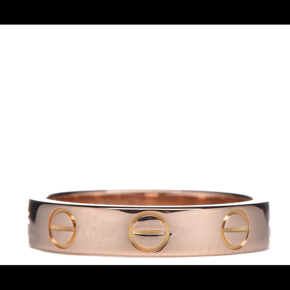 CARTIER 18K Pink Gold 3.5mm LOVE Ring 52